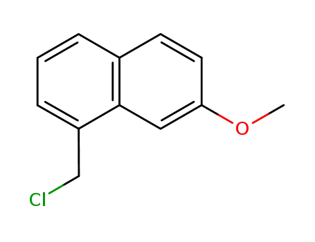 Molecular Structure of 178366-52-4 (1-(chloroMethyl)-7-Methoxynaphthalene)