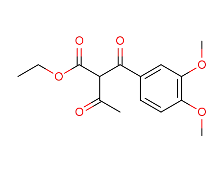 Molecular Structure of 76787-81-0 (3-oxo-2-veratroyl-butyric acid ethyl ester)