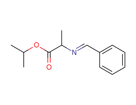 Molecular Structure of 126402-81-1 (isopropyl 2-[(E)-1-phenylmethylideneamino]propanoate)