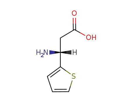 Molecular Structure of 73495-10-0 ((R)-3-AMINO-3-(2-THIENYL)-PROPIONIC ACID)