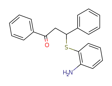 Molecular Structure of 60246-64-2 (3-[(2-aminophenyl)sulfanyl]-1,3-diphenylpropan-1-one)