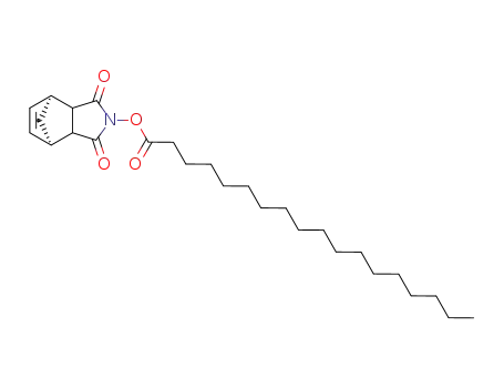 Molecular Structure of 77290-17-6 (Octadecanoic acid (1S,7R)-3,5-dioxo-4-aza-tricyclo[5.2.1.0<sup>2,6</sup>]dec-8-en-4-yl ester)