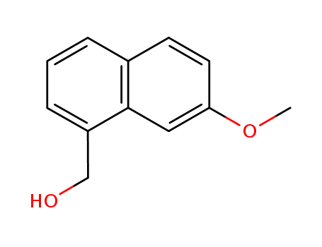 Molecular Structure of 91962-80-0 (1-Naphthalenemethanol, 7-methoxy-)