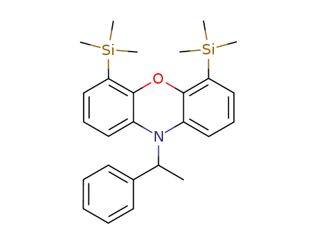 Molecular Structure of 120033-10-5 (4,6-bis(trimethylsilyl)-10-(α-methylbenzyl)phenoxazine)