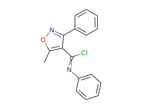 5-methyl-3,<i>N</i>-diphenyl-isoxazole-4-carboximidoyl chloride