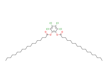 Molecular Structure of 142834-93-3 (Octadecanoic acid 2,3,4,5-tetrachloro-6-octadecanoyloxy-phenyl ester)