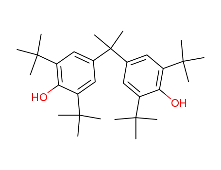 Molecular Structure of 13676-82-9 (4,4'-isopropylidenebis[2,6-di-tert-butylphenol])