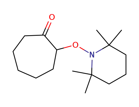 Molecular Structure of 1394206-49-5 (2-((2,2,6,6-tetramethylpiperidin-1-yl)oxy)cycloheptanone)