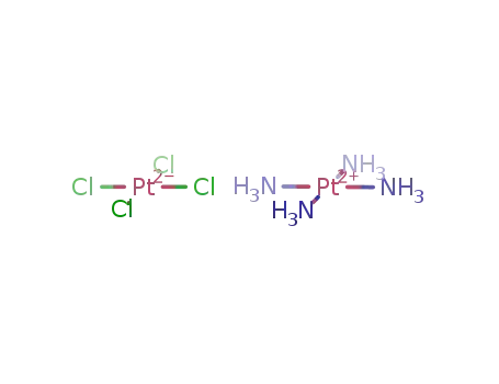Molecular Structure of 13820-45-6 (CHLOROTRIAMMINEPLATINUM TRICHLORO PLATINATE(1-)			)