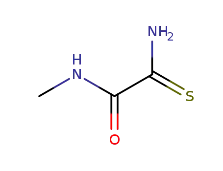 Molecular Structure of 41168-87-0 (2-Amino-N-methyl-2-thioxoacetamide)