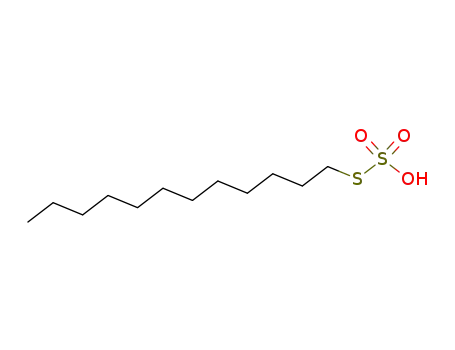 Molecular Structure of 82139-14-8 (thiosulfuric acid <i>S</i>-dodecyl ester)
