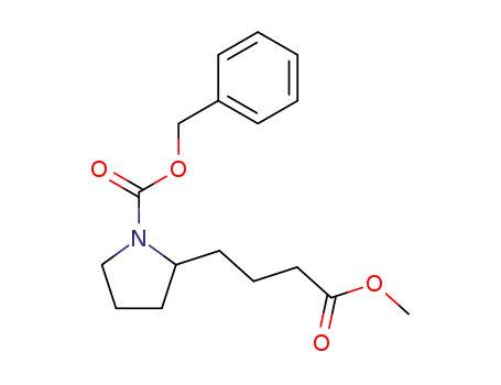 2-(3-Methoxycarbonyl-propyl)-pyrrolidine-1-carboxylic acid benzyl ester