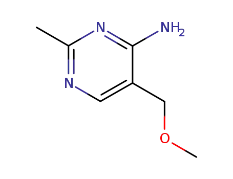 Molecular Structure of 769-82-4 (4-Amino-5-methoxymethyl-2-methylpyrimidine)