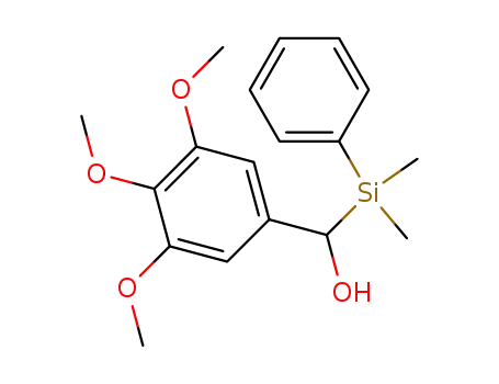 Molecular Structure of 227624-38-6 ((dimethylphenylsilyl)(3,4,5-trimethoxyphenyl)methanol)