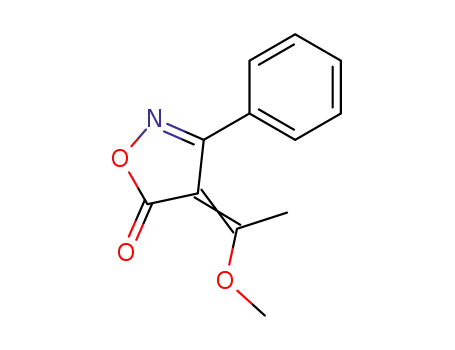 4-(1-methoxy-ethylidene)-3-phenyl-4<i>H</i>-isoxazol-5-one