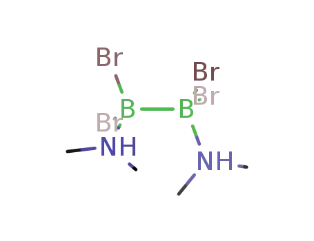 Molecular Structure of 67183-19-1 (B<sub>2</sub>Br<sub>4</sub>(NH(CH<sub>3</sub>)2)2)