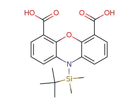 Molecular Structure of 263908-45-8 (10-(tert-butyldimethylsilyl)-phenoxazine-4,6-dicarboxylic acid)