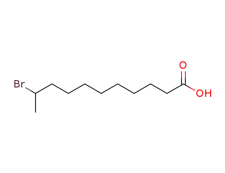 Molecular Structure of 18294-93-4 (Undecanoic acid, 10-bromo-)