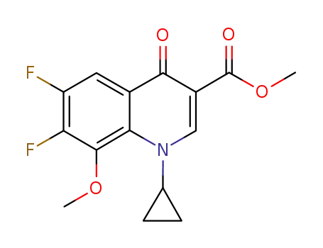Methyl 1-cyclopropyl-6,7-difluoro-8-methoxy-4-oxo-1,4-dihydroquinoline-3-carboxylate.