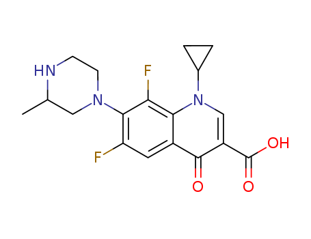 3-Quinolinecarboxylicacid, 1-cyclopropyl-6,8-difluoro-1,4-dihydro-7-(3-Methyl-1-piperazinyl)-4-oxo-
