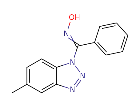 Molecular Structure of 86255-39-2 (1-benzohydroximoyl-5-methylbenzotriazole)
