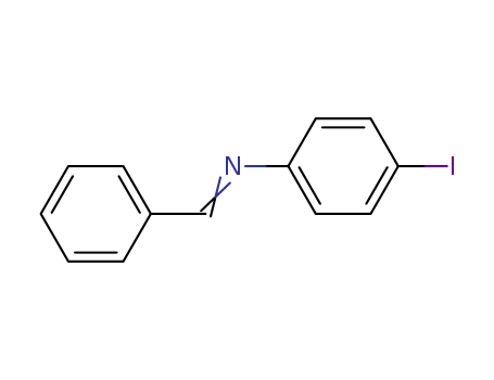 Benzenamine,4-iodo-N-(phenylmethylene)- cas  3381-47-3