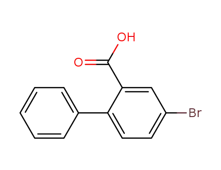 Molecular Structure of 69200-18-6 (4-bromo-[1,1′-biphenyl]-2-carboxylic acid)