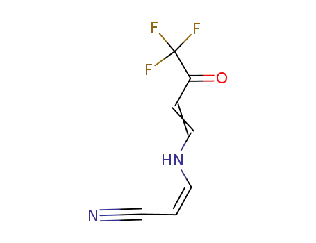 (Z)-3-[(4,4,4-trifluoro-3-oxo-1-butenyl)amino]-2-propenenitrile