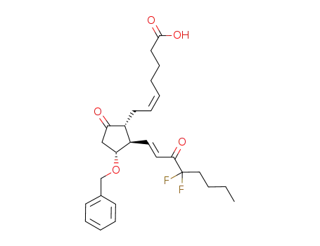 (Z)-7-[(1R,2R,3R)-2-((E)-4,4-difluoro-3-oxo-1-octenyl)-3-(phenylmethoxy)-5-oxocyclopentyl]-5-heptenoic acid