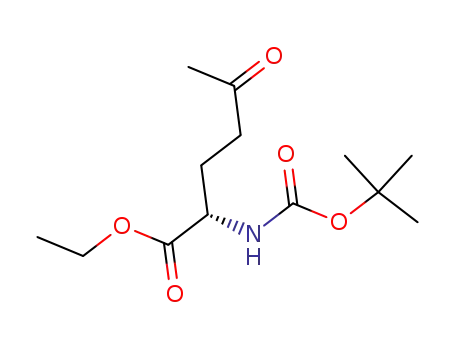 Molecular Structure of 913251-58-8 ((S)-2-tert-butoxycarbonylamino-5-oxo-hexanoic acid ethyl ester)