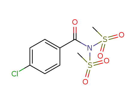 Molecular Structure of 1441987-15-0 (4-chloro-N,N-bis(methanesulfonyl)benzamide)