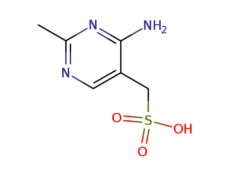 Molecular Structure of 2908-73-8 ((4-amino-2-methylpyrimidin-5-yl)methanesulfonic acid)