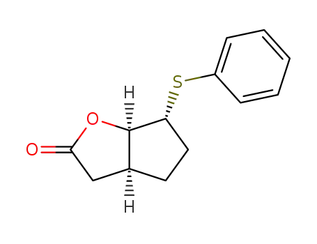 (3aα,6α,6aα)-hexahydro-6-(phenylthio)-2H-cyclopenta<b>furan-2-one