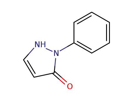 Molecular Structure of 7456-81-7 (1,2-Dihydro-2-phenyl-3H-pyrazol-3-one)