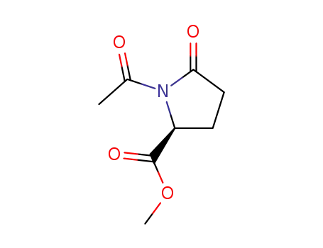 Molecular Structure of 75857-93-1 ((2S)–N-acetyl-5-oxoproline methyl ester)