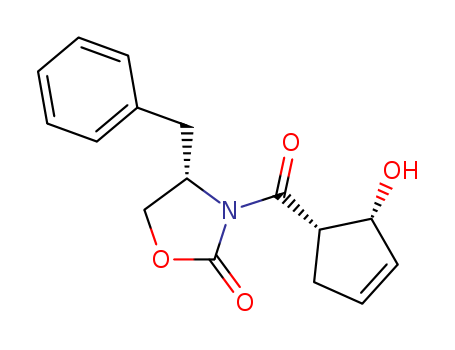 [3(1R,2R),4S]-4-benzyl-3-(2-hydroxycyclopent-3-enecarbonyl)oxazolidin-2-one