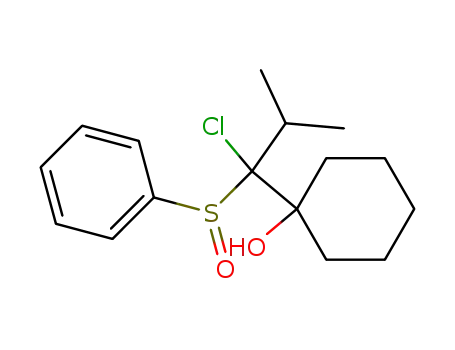 1-(1-Benzenesulfinyl-1-chloro-2-methyl-propyl)-cyclohexanol
