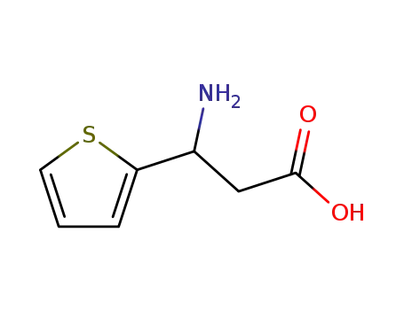 Molecular Structure of 18389-46-3 (DL-3-(2-thienyl)-beta-alanine)