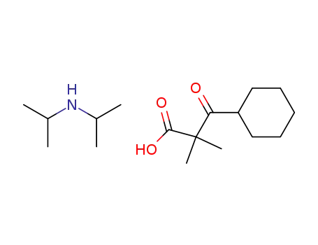 3-Cyclohexyl-2,2-dimethyl-3-oxo-propionic acid; compound with diisopropyl-amine