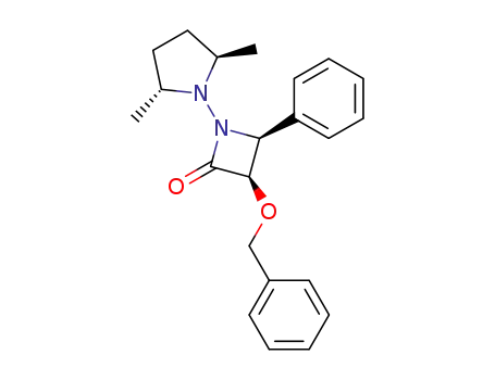 2-Azetidinone,
1-[(2R,5R)-2,5-dimethyl-1-pyrrolidinyl]-4-phenyl-3-(phenylmethoxy)-,
(3R,4S)-