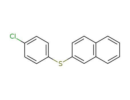 Molecular Structure of 127567-54-8 ((4-chlorophenyl)(naphthalen-2-yl)sulfane)
