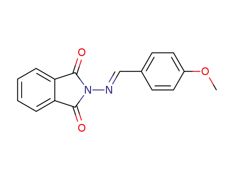 Molecular Structure of 85468-48-0 (N-(p-methoxybenzylidene)aminophthalimide)
