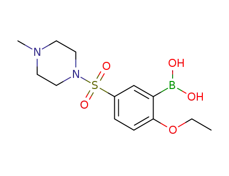 Molecular Structure of 1093065-12-3 ([2-ethoxy-5-(4-methylpiperazin-1-ylsulfonyl)]phenylboronic acid)