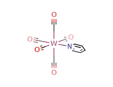 Molecular Structure of 14586-49-3 (Tungsten,pentacarbonyl(pyridine)-, (OC-6-22)-)