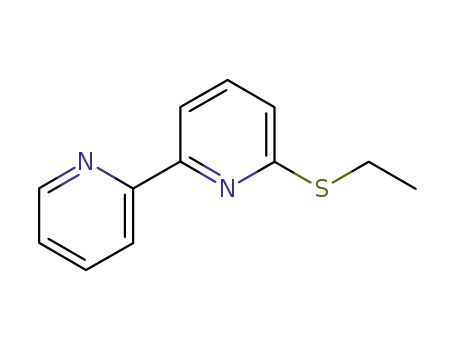 Molecular Structure of 130897-01-7 (6-ETHYLTHIO-2,2'-BIPYRIDINE)