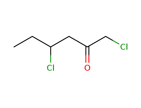Molecular Structure of 77958-30-6 (2-Hexanone,  1,4-dichloro-)