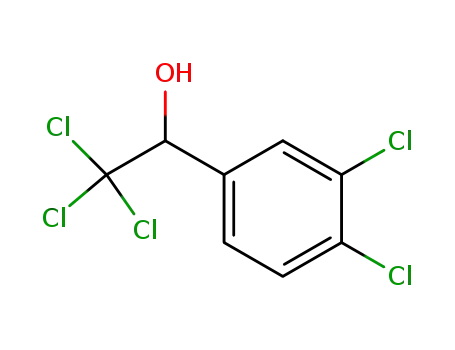 Molecular Structure of 5331-95-3 (2,2,2-trichloro-1-(3,4-dichlorophenyl)ethanol)