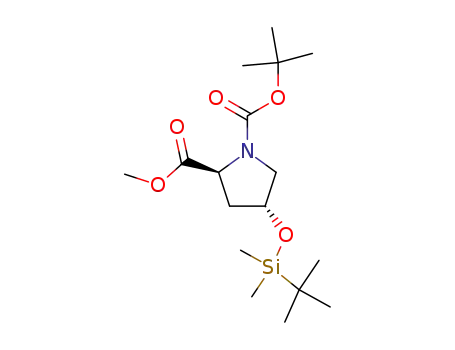 1,2-Pyrrolidinedicarboxylic acid, 4-[[(1,1-dimethylethyl)dimethylsilyl]oxy]-, 1-(1,1-dimethylethyl) 2-methyl ester, (2S,4R)-