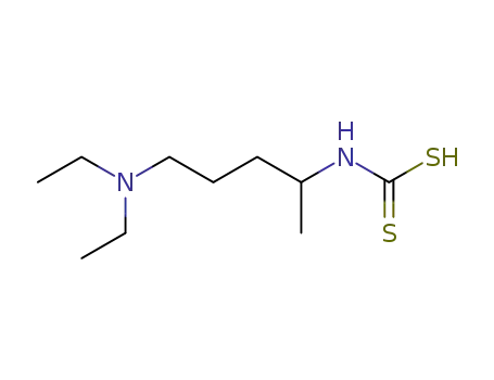 Molecular Structure of 18997-67-6 ((4-diethylamino-1-methyl-butyl)-dithiocarbamic acid)