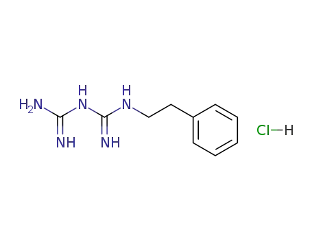 Molecular Structure of 834-28-6 (Phenformin hydrochloride)